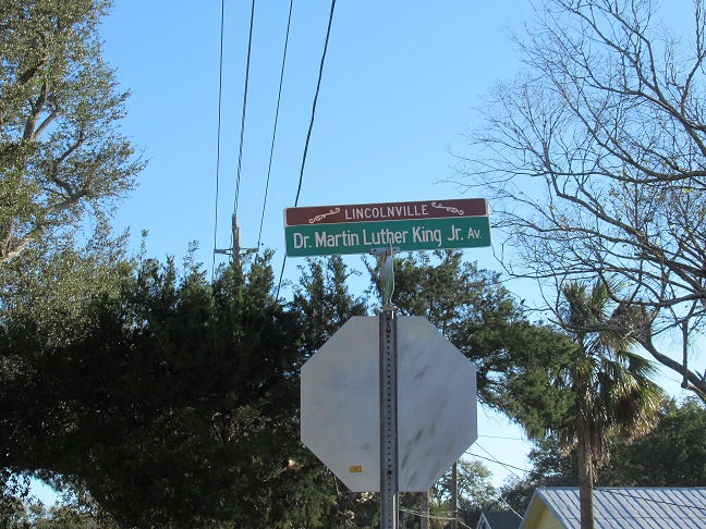 A St. Augustine street signed named after Dr. Martin Luther King Jr.
