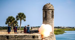 Cannon Firing at the Castillo