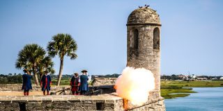 Cannon Firing at the Castillo